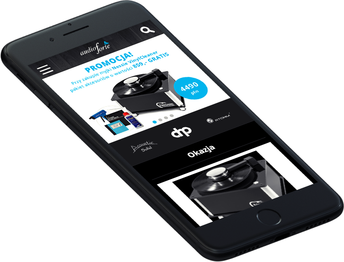 smartphone with audioforte screen
