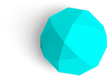 an aquamarine green ball