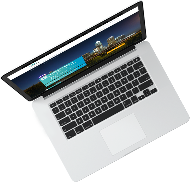 a laptop with the Siemens page on the screen
