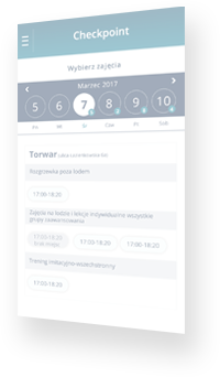 a checkpoint app screen
